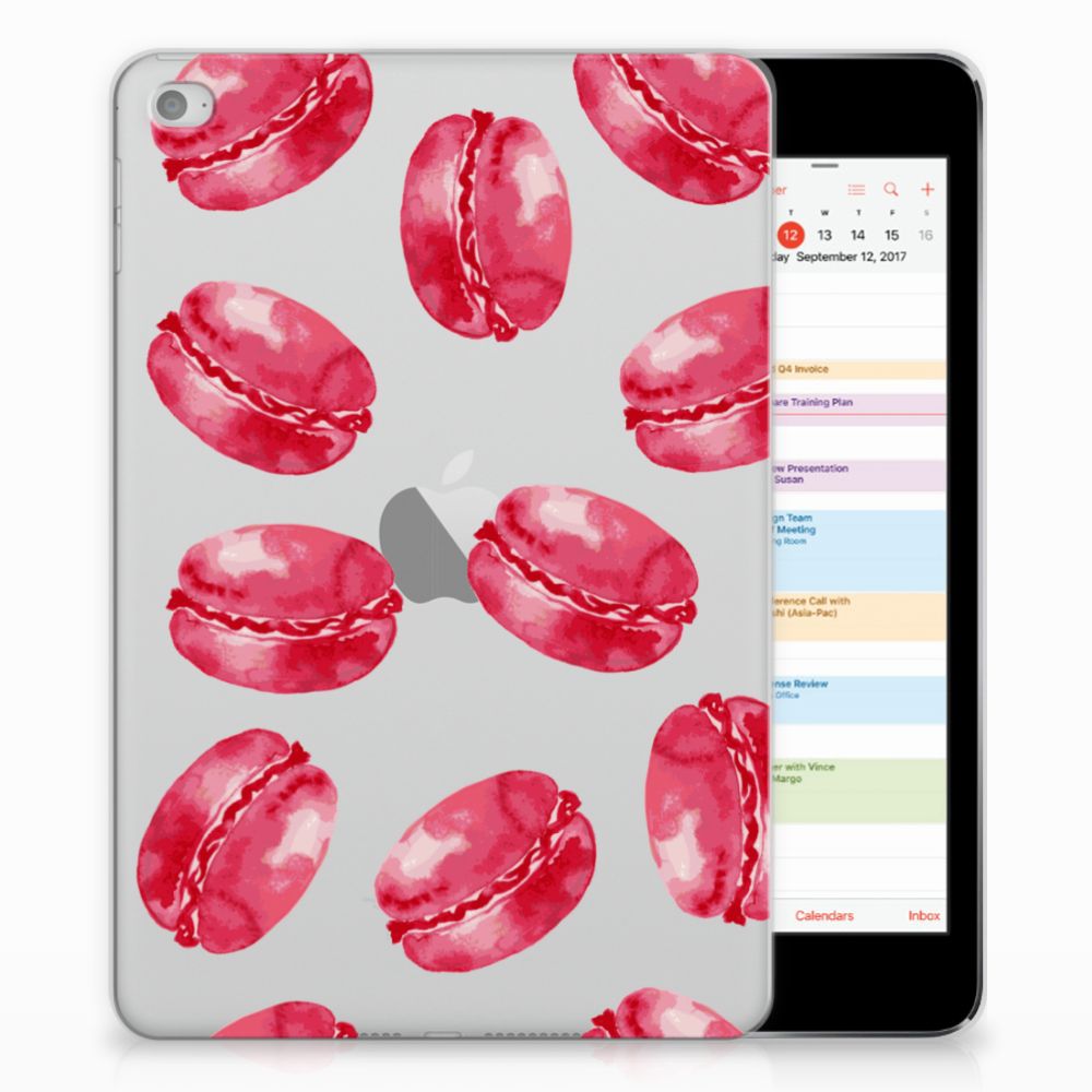 Apple iPad Mini 4 Tablethoesje Design Pink Macarons