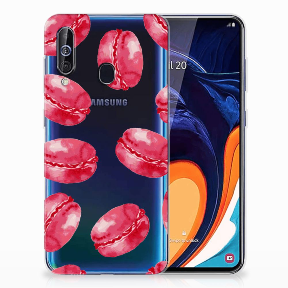 Samsung Galaxy A60 Siliconen Case Pink Macarons