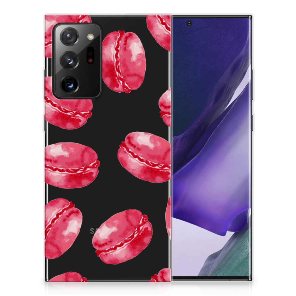 Samsung Galaxy Note20 Ultra Siliconen Case Pink Macarons