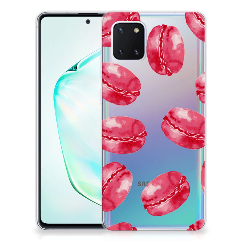 Samsung Galaxy Note 10 Lite Siliconen Case Pink Macarons