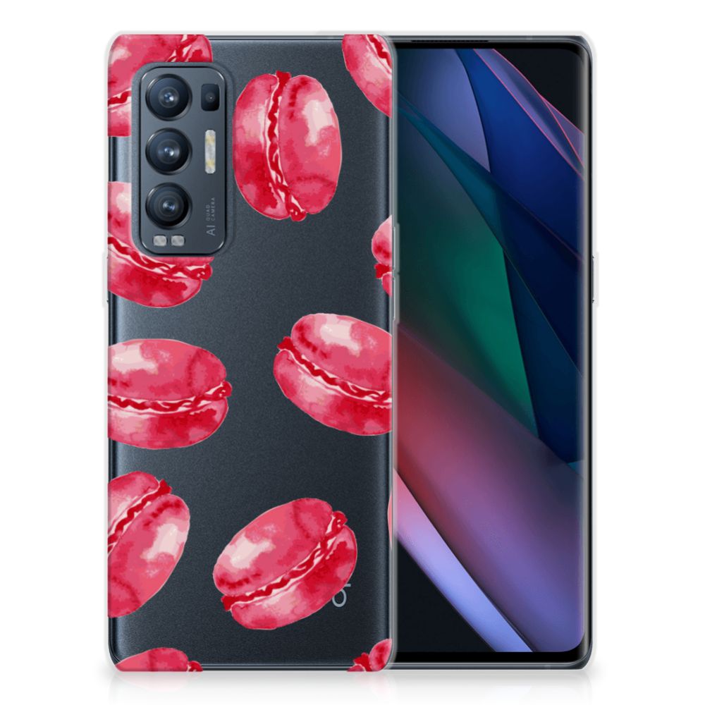 OPPO Find X3 Neo Siliconen Case Pink Macarons