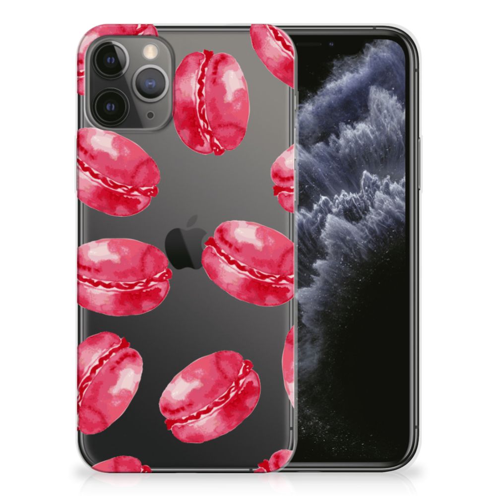 Apple iPhone 11 Pro Siliconen Case Pink Macarons