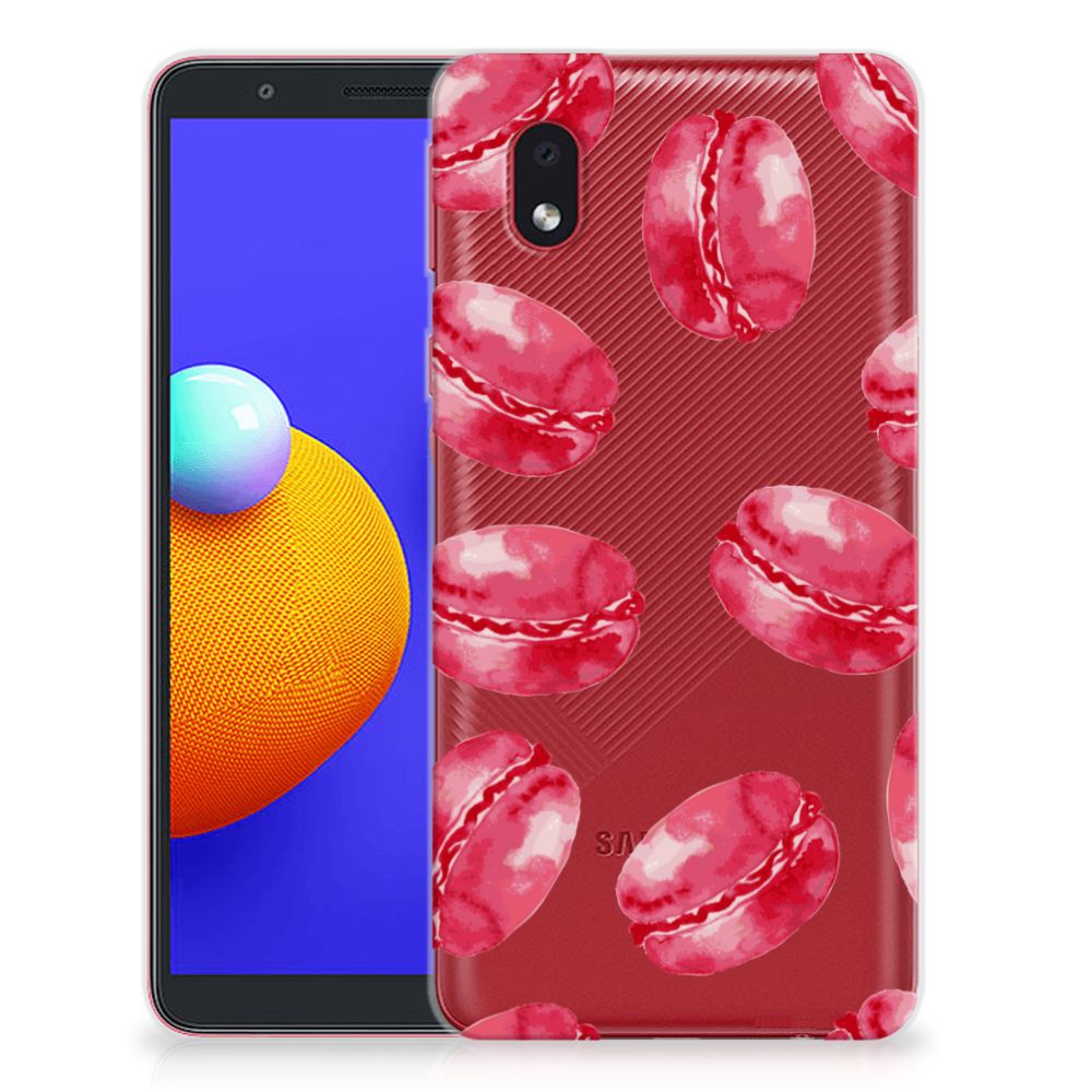 Samsung Galaxy A01 Core Siliconen Case Pink Macarons