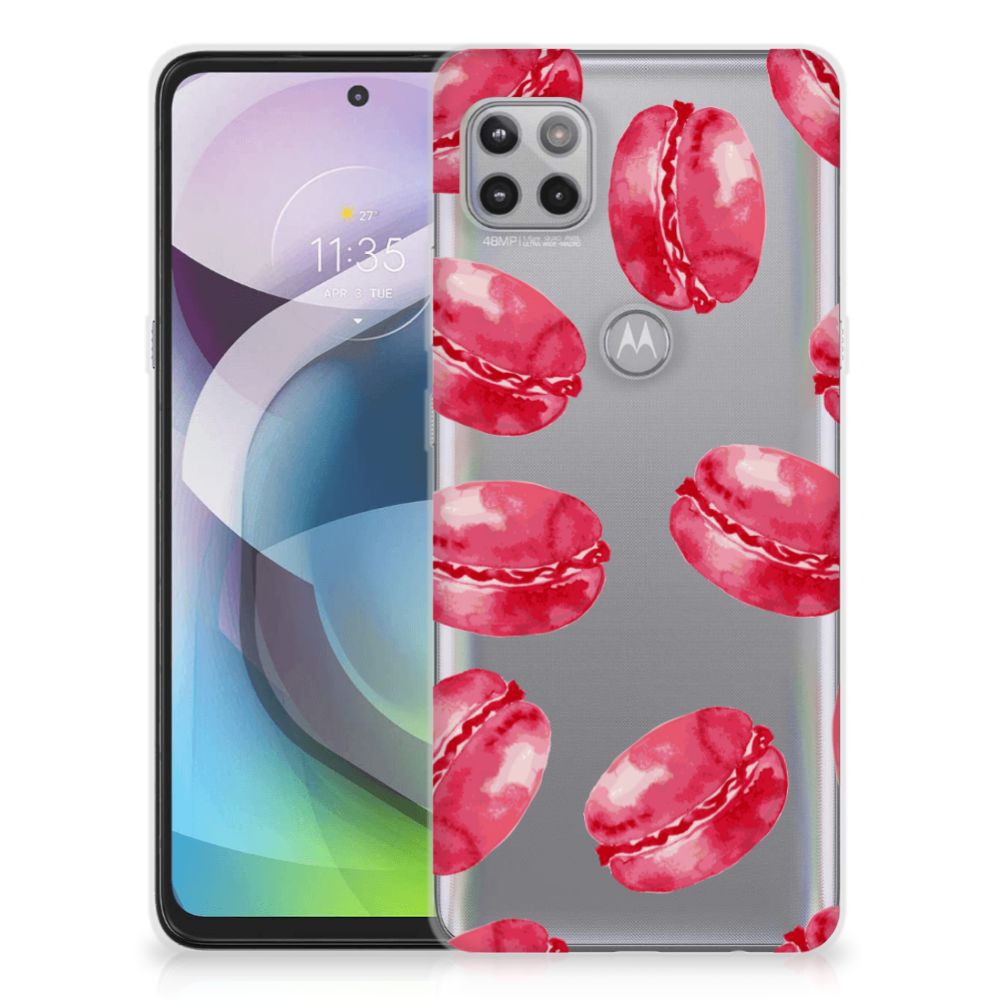 Motorola Moto G 5G Siliconen Case Pink Macarons