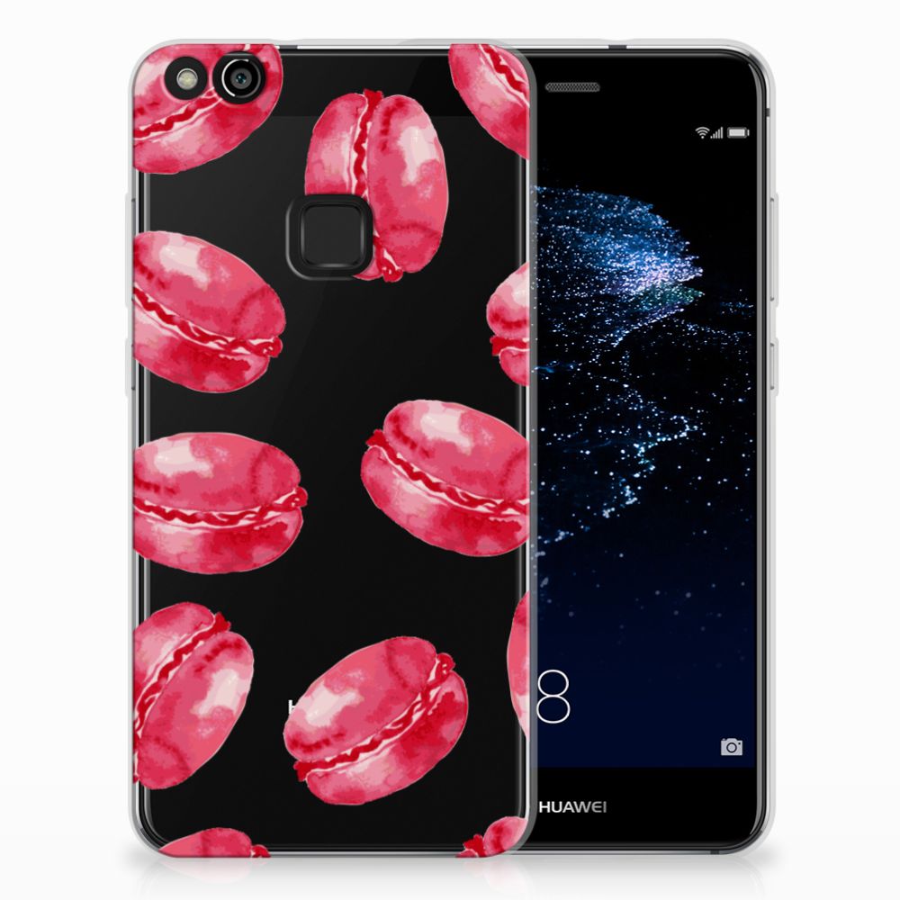 Huawei P10 Lite TPU Hoesje Design Pink Macarons