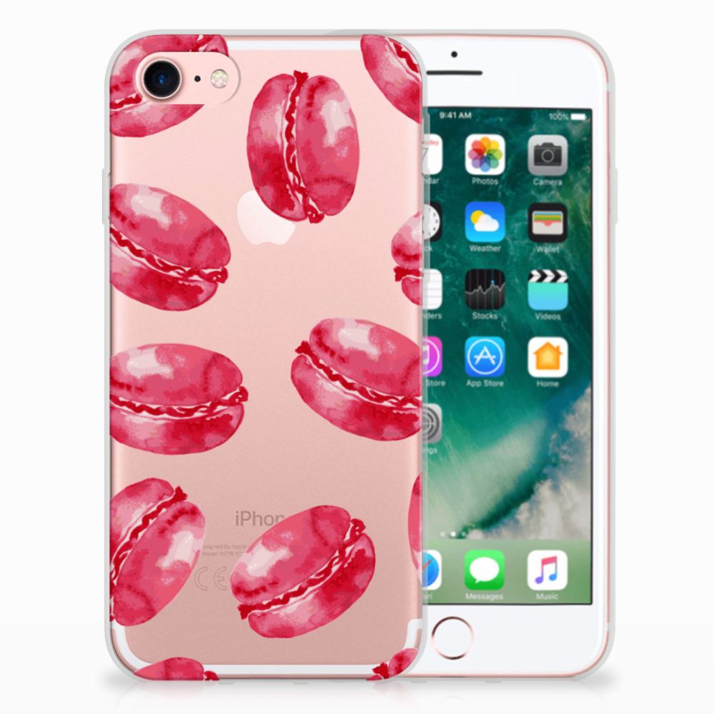 iPhone SE 2022 | SE 2020 | 8 | 7 Siliconen Case Pink Macarons