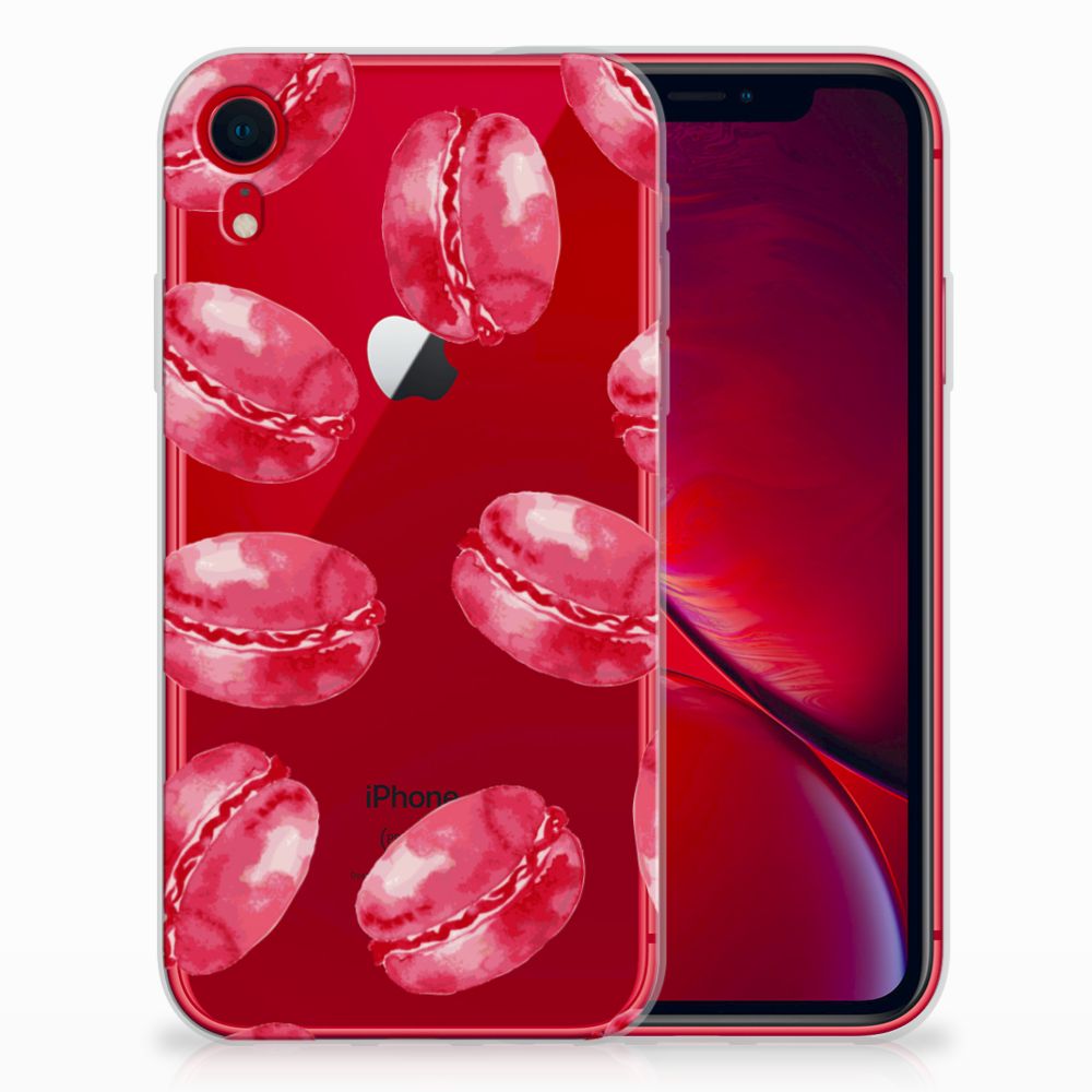 Apple iPhone Xr Siliconen Case Pink Macarons