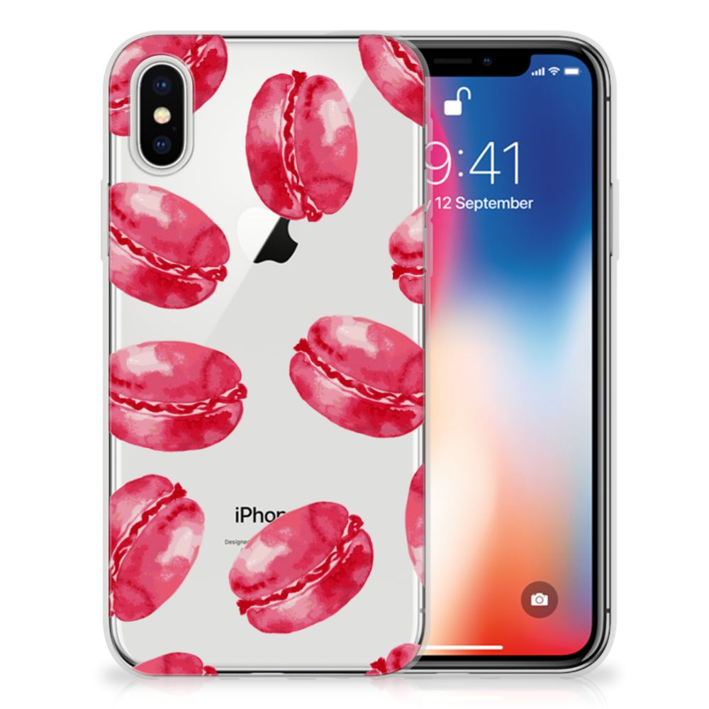 Apple iPhone X | Xs Siliconen Case Pink Macarons