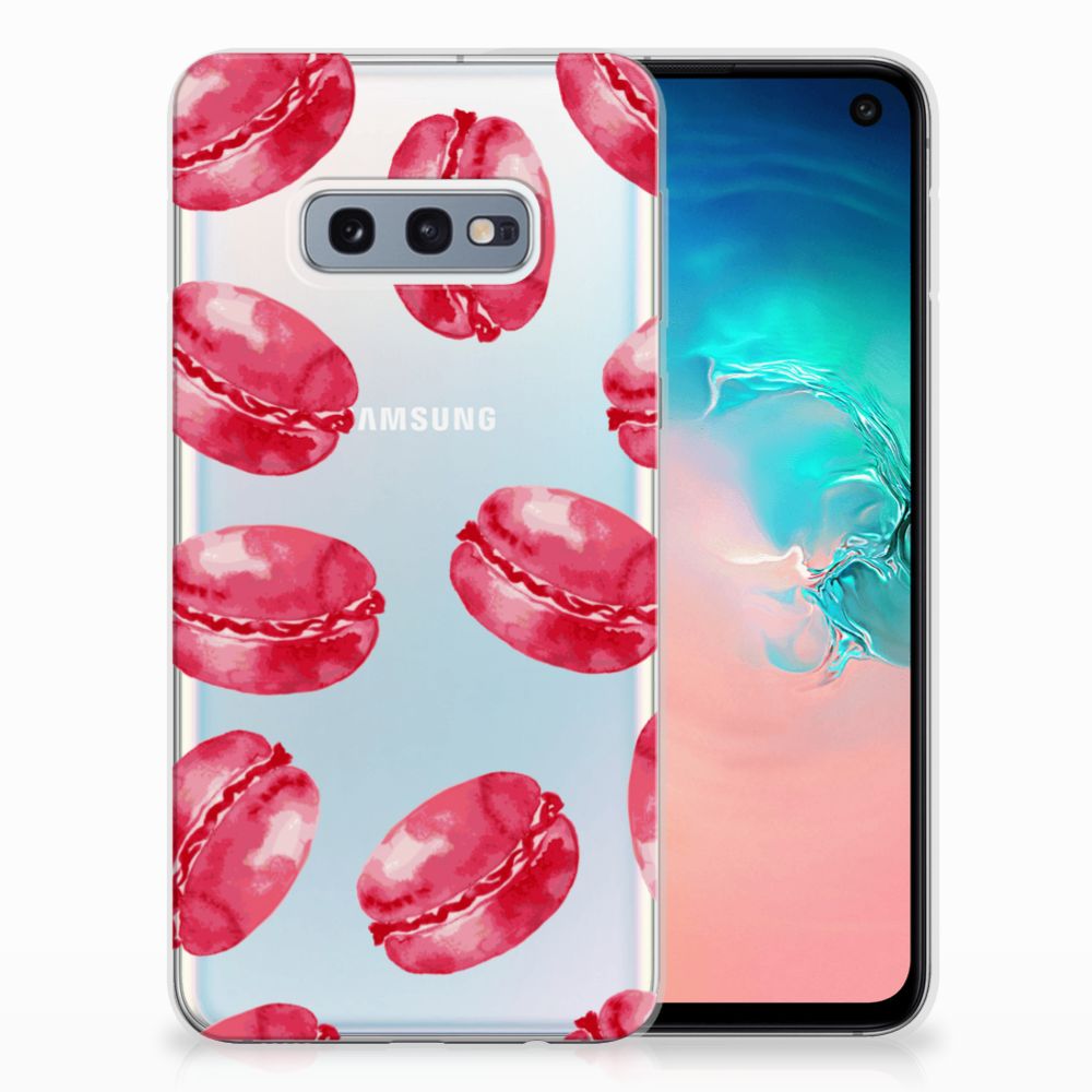 Samsung Galaxy S10e Siliconen Case Pink Macarons