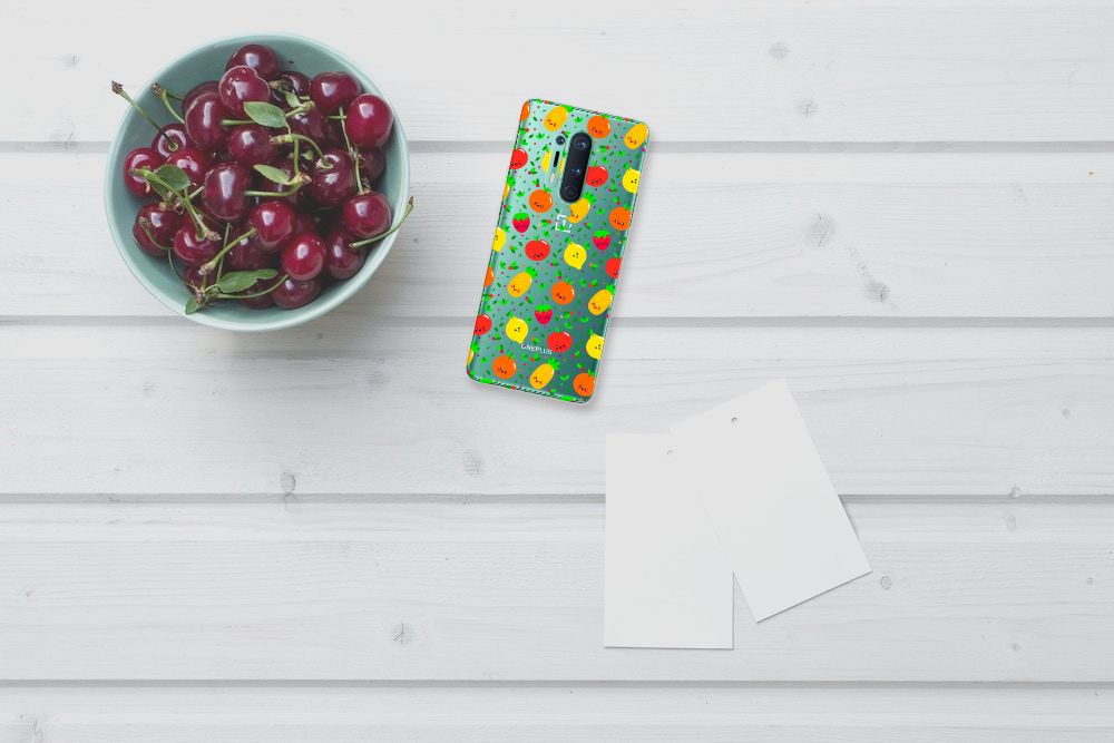 OnePlus 8 Pro Siliconen Case Fruits