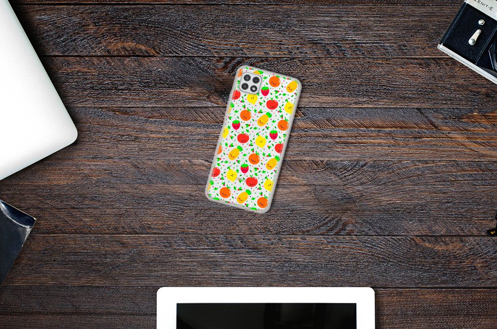 Samsung Galaxy A22 5G Siliconen Case Fruits
