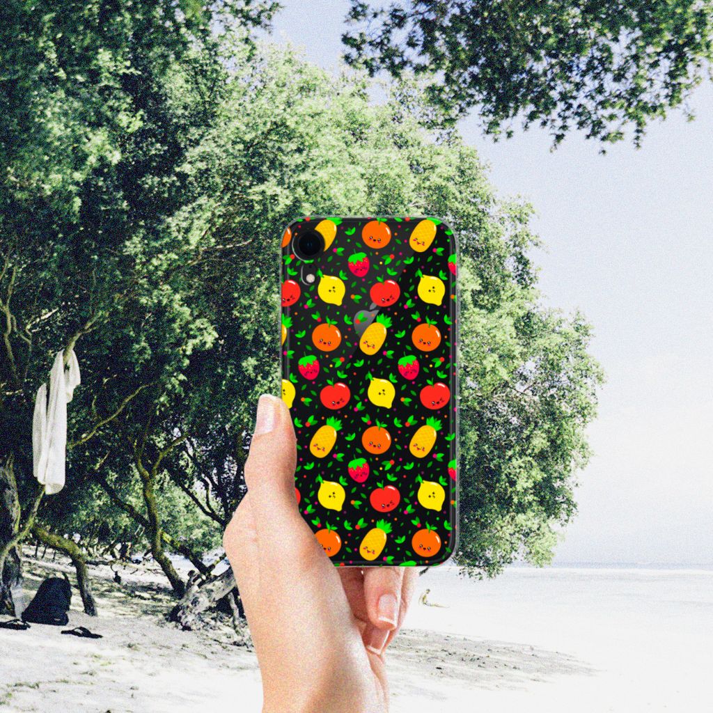 Apple iPhone Xr Siliconen Case Fruits