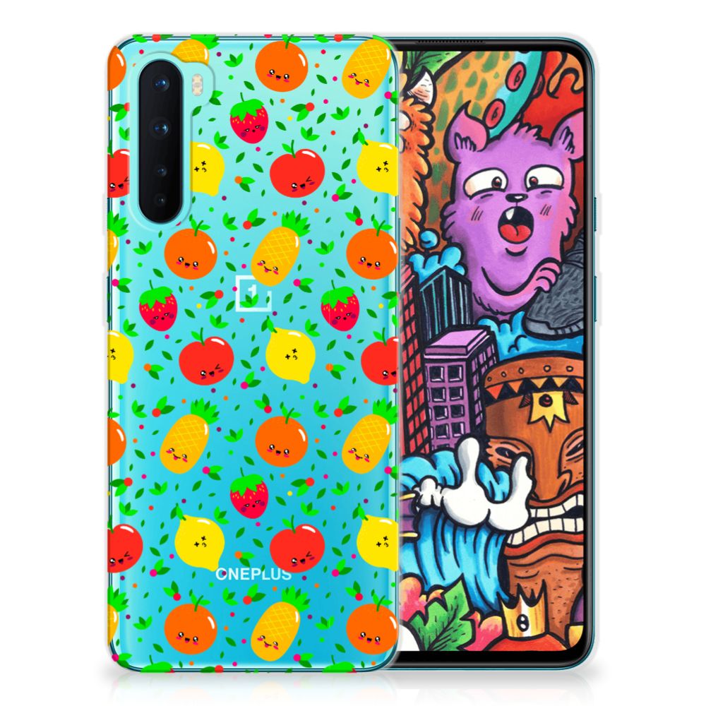 OnePlus Nord Siliconen Case Fruits