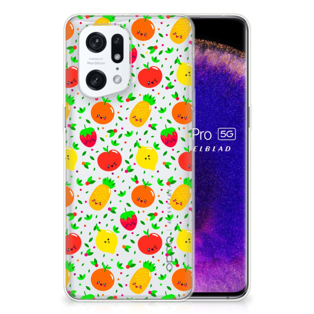 OPPO Find X5 Pro Siliconen Case Fruits