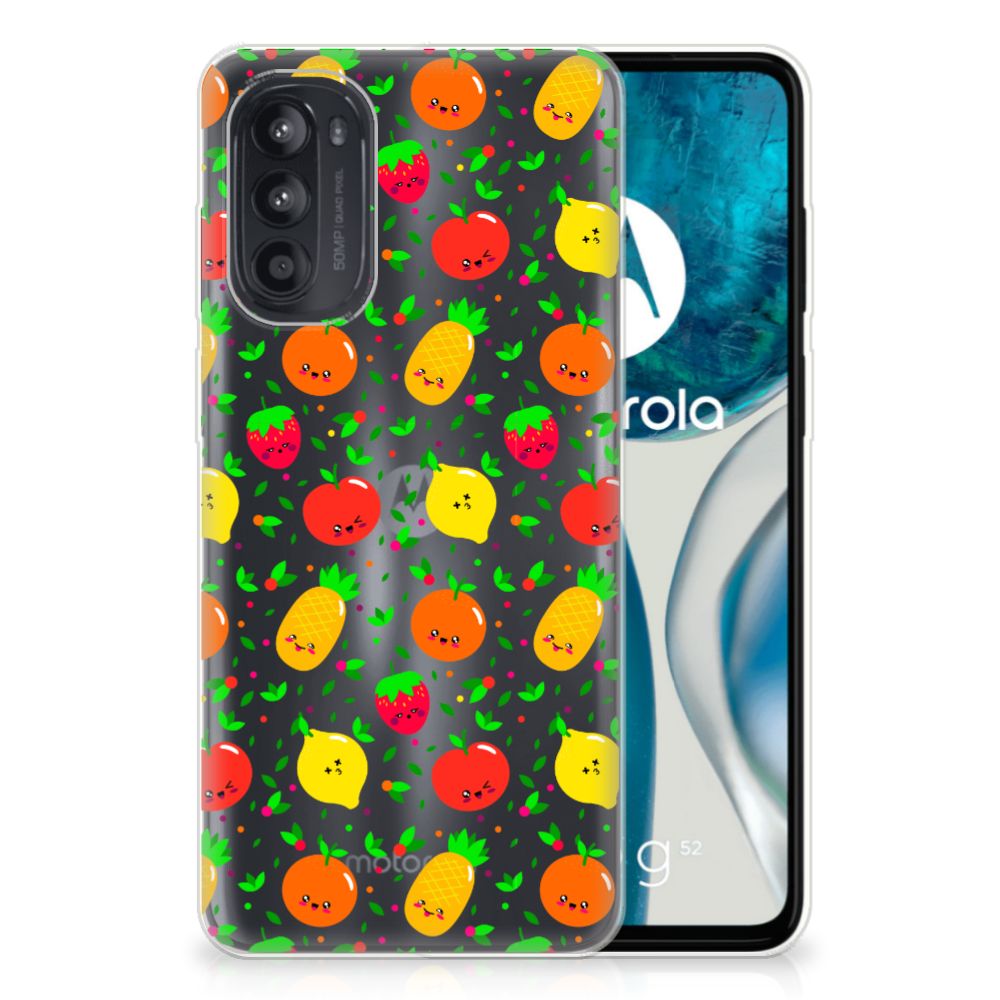 Motorola Moto G52/G82 Siliconen Case Fruits