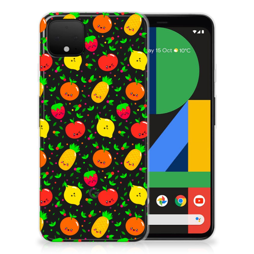 Google Pixel 4 XL Siliconen Case Fruits