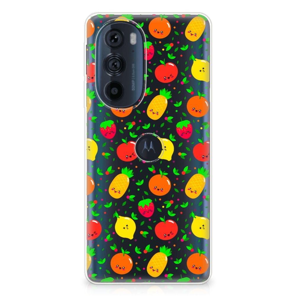 Motorola Edge 30 Pro Siliconen Case Fruits