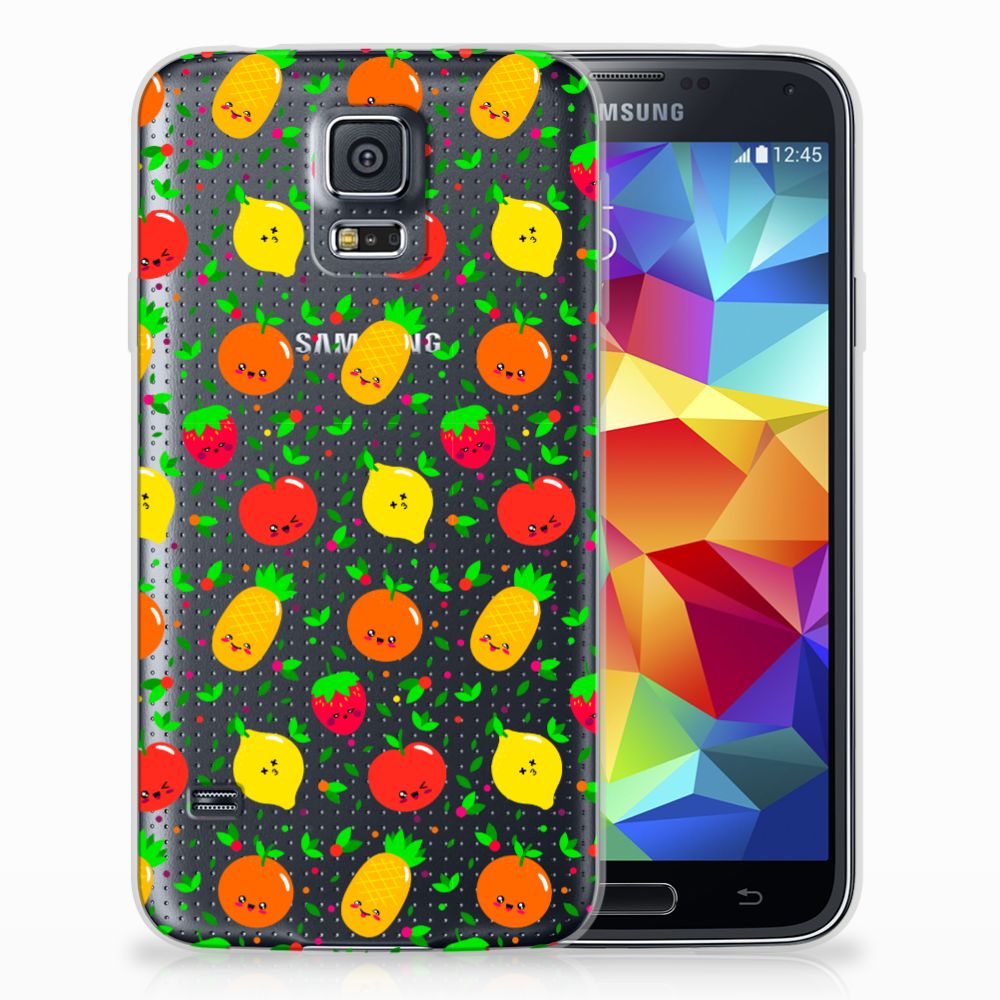 Samsung Galaxy S5 Siliconen Case Fruits