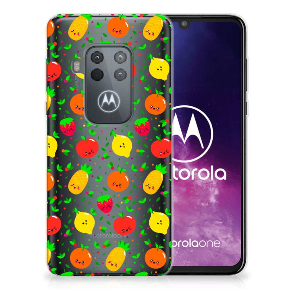 Motorola One Zoom Siliconen Case Fruits