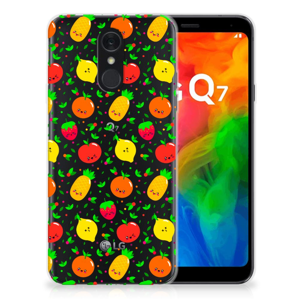 LG Q7 Siliconen Case Fruits