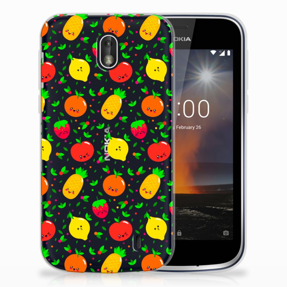 Nokia 1 Siliconen Case Fruits