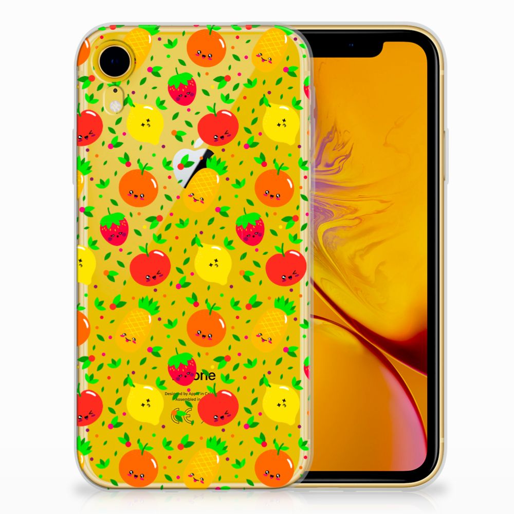 Apple iPhone Xr Siliconen Case Fruits