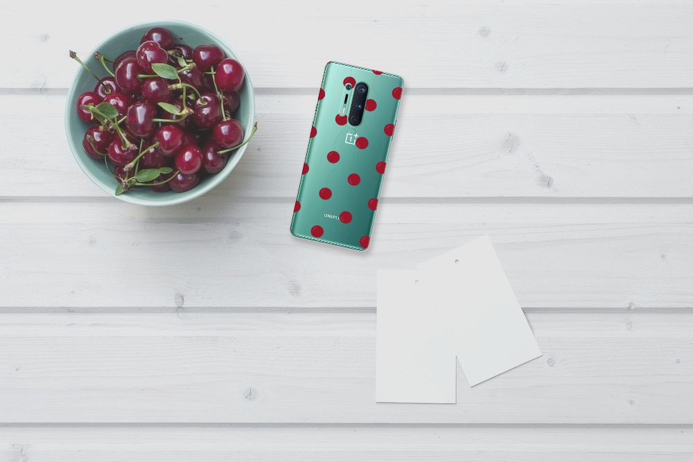 OnePlus 8 Pro Siliconen Case Cherries