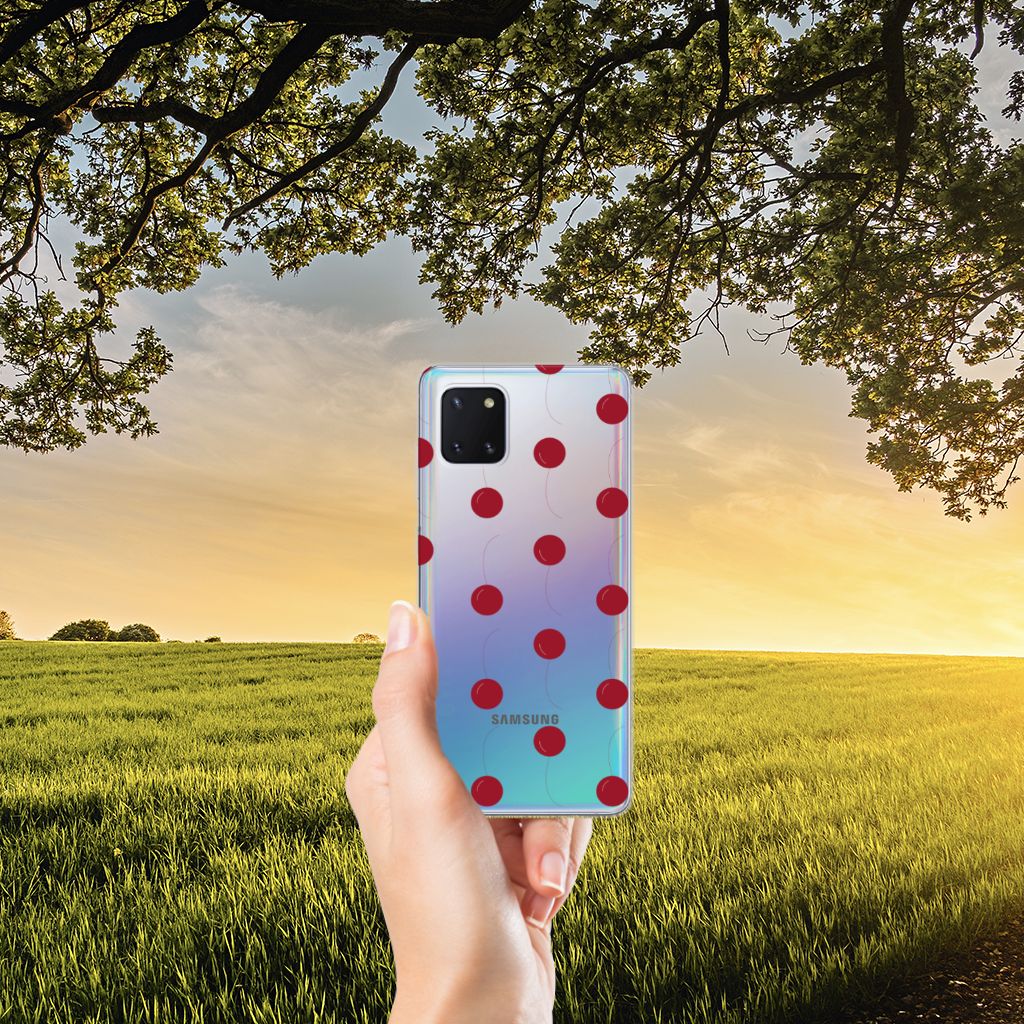 Samsung Galaxy Note 10 Lite Siliconen Case Cherries