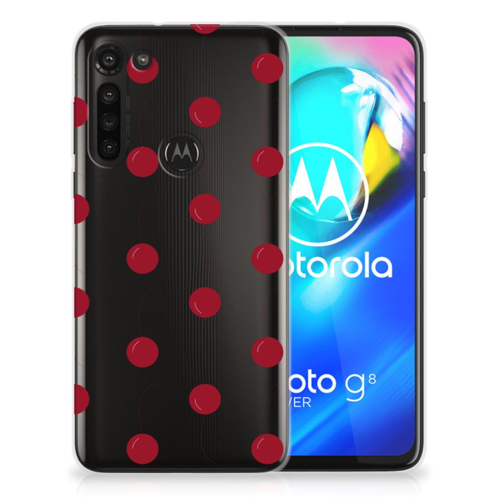 Motorola Moto G8 Power Siliconen Case Cherries