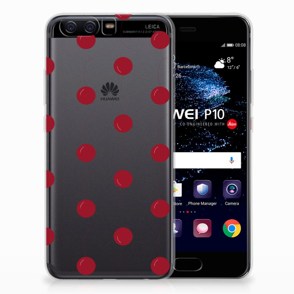 Huawei P10 Siliconen Case Cherries