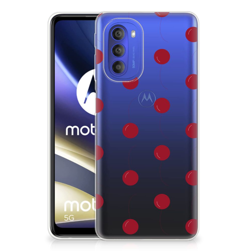 Motorola Moto G51 5G Siliconen Case Cherries