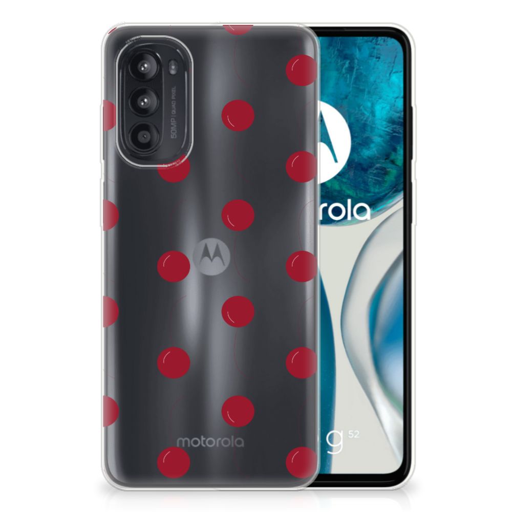 Motorola Moto G52/G82 Siliconen Case Cherries