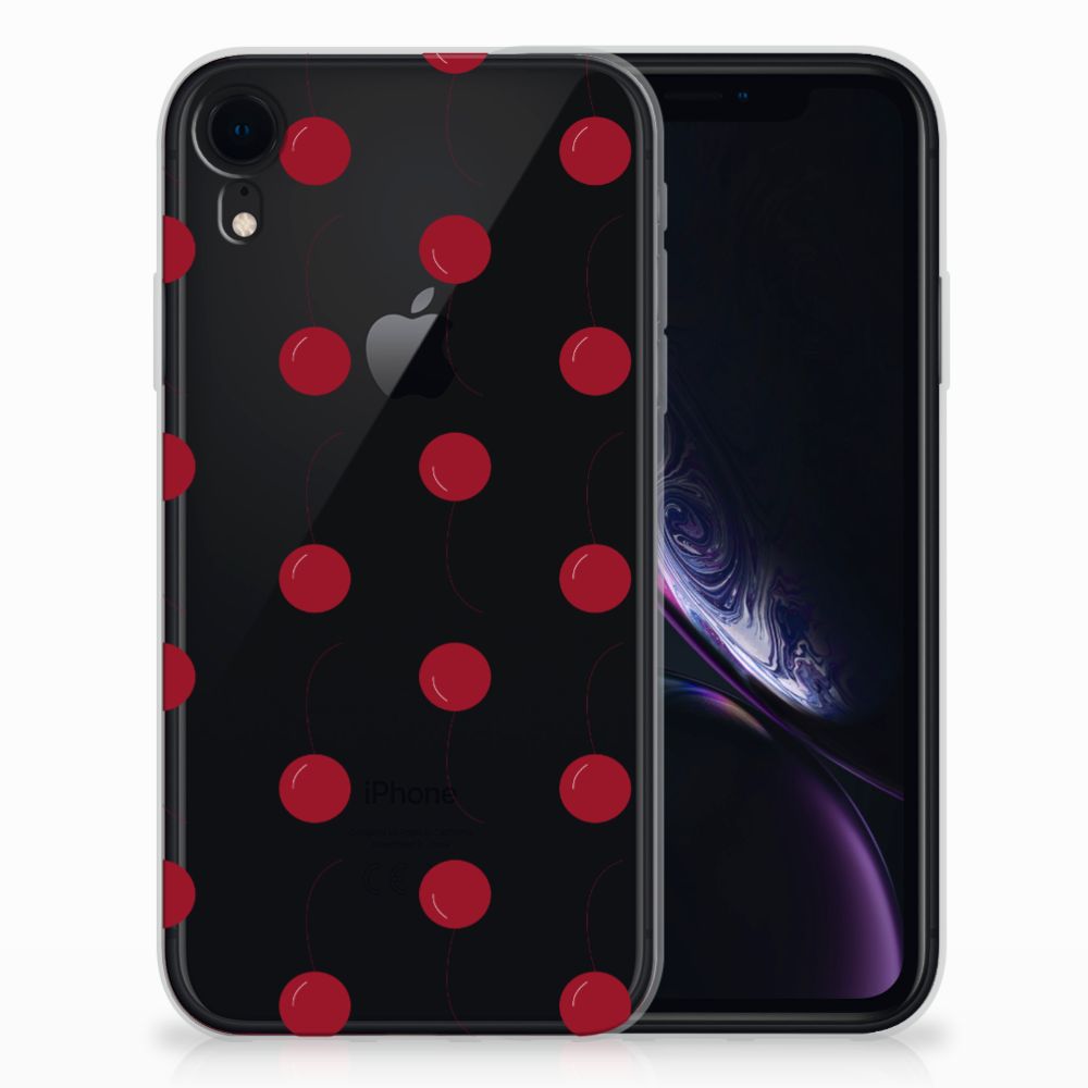 Apple iPhone Xr Siliconen Case Cherries