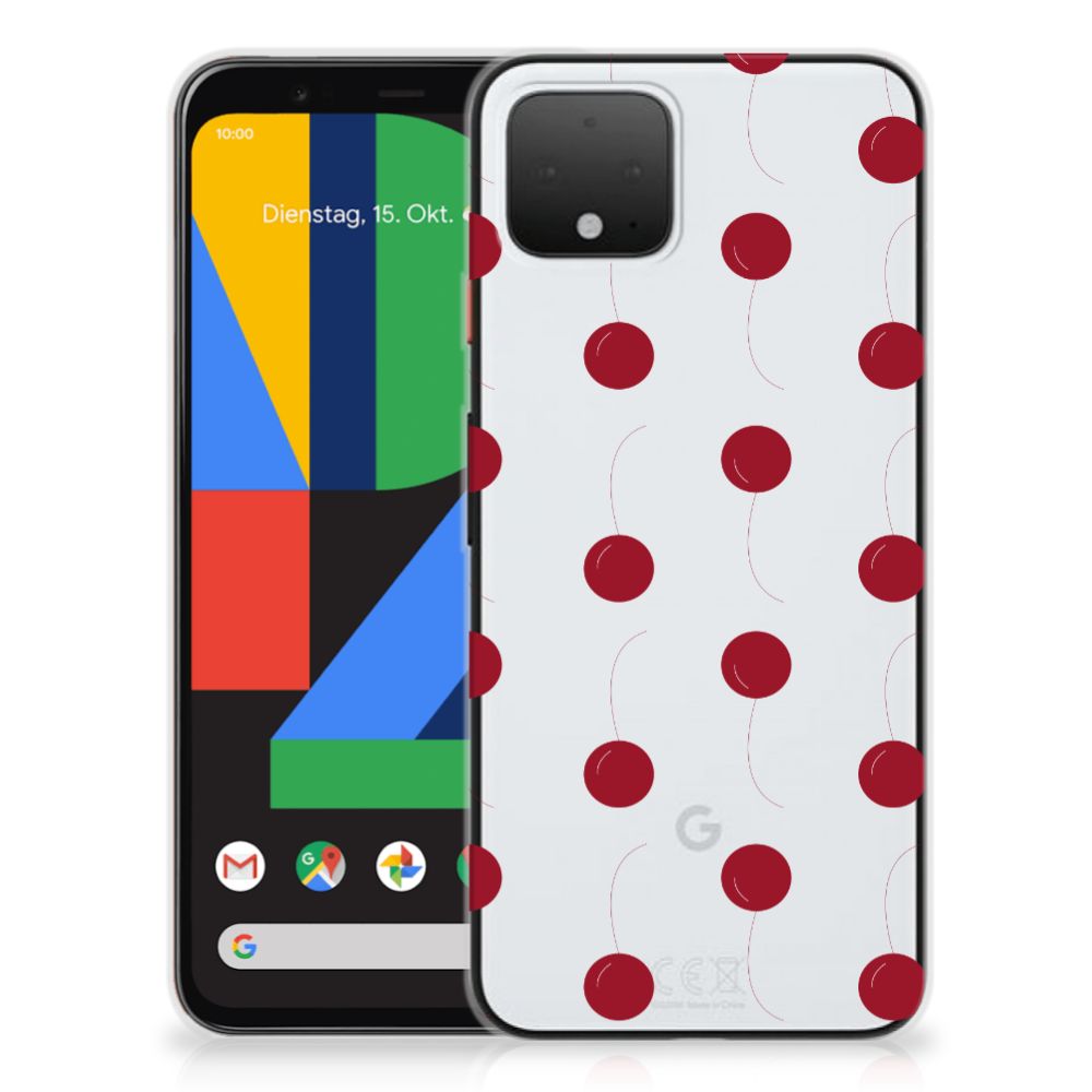 Google Pixel 4 Siliconen Case Cherries