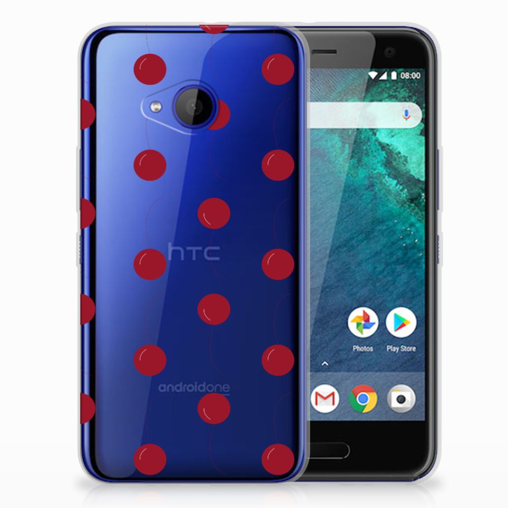 HTC U11 Life Siliconen Case Cherries