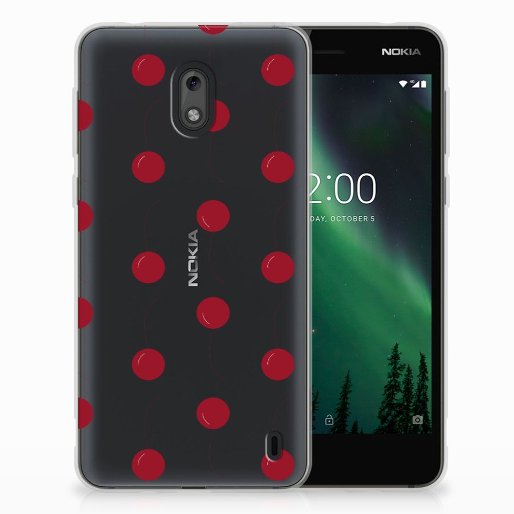 Nokia 2 Siliconen Case Cherries