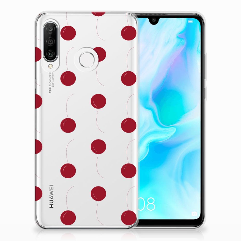 Huawei P30 Lite Siliconen Case Cherries