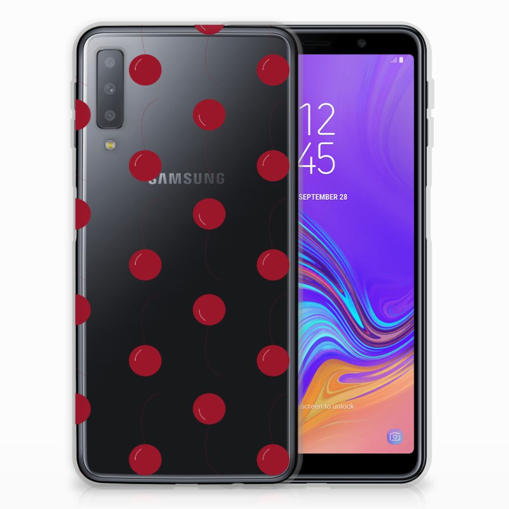 Samsung Galaxy A7 (2018) Siliconen Case Cherries