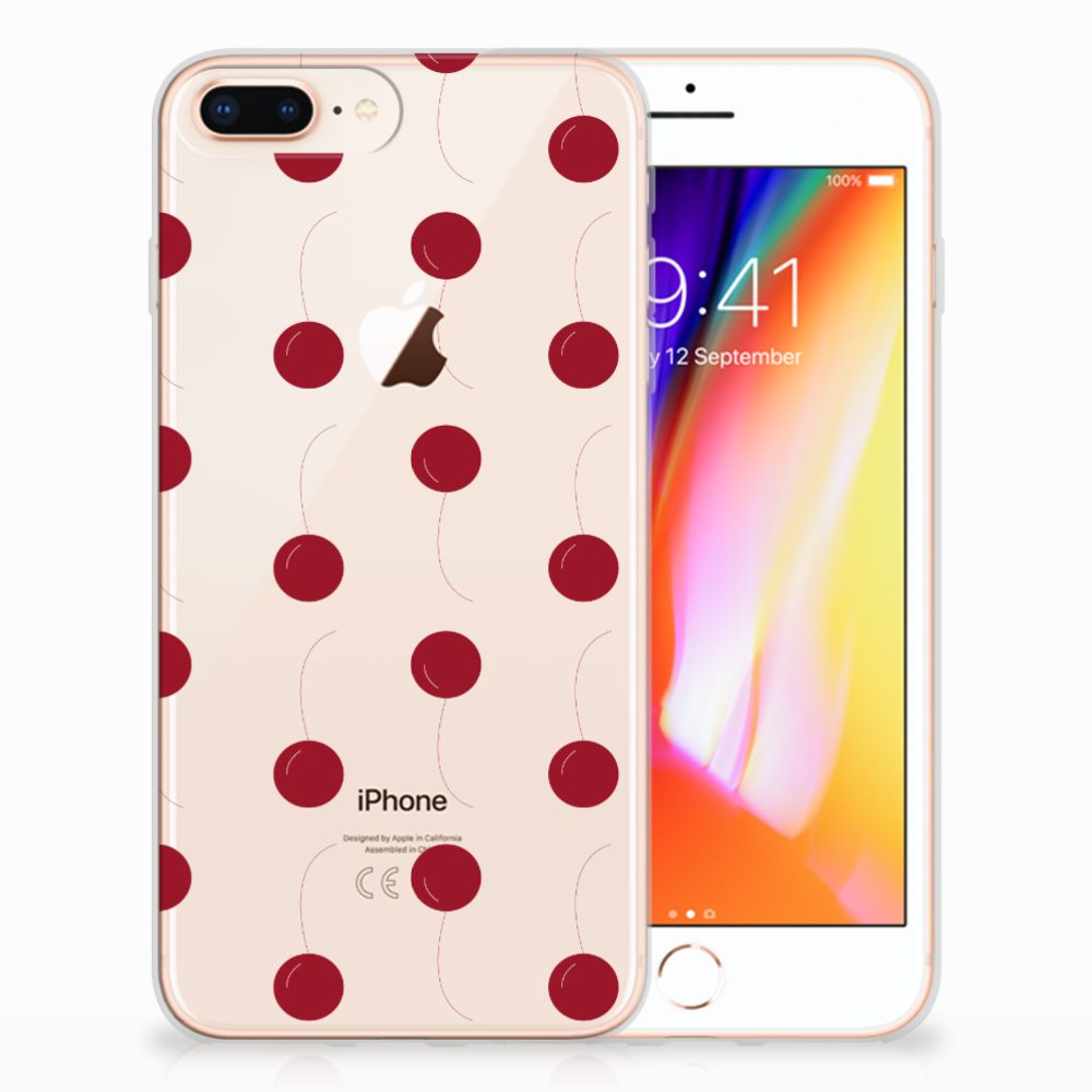 Apple iPhone 7 Plus | 8 Plus Siliconen Case Cherries
