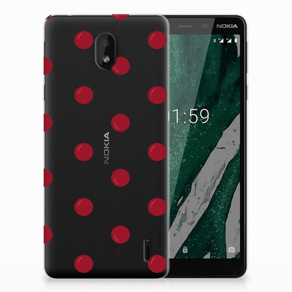 Nokia 1 Plus Siliconen Case Cherries