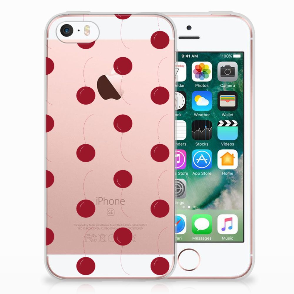 Apple iPhone SE | 5S Siliconen Case Cherries