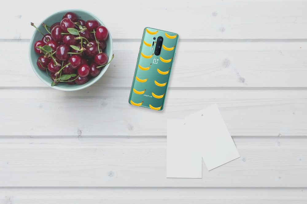 OnePlus 8 Pro Siliconen Case Banana