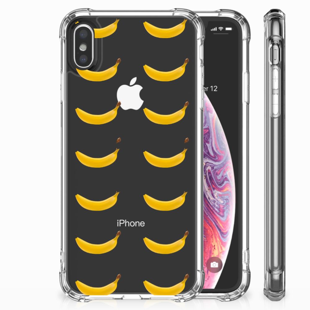 Apple iPhone Xs Max Uniek TPU Hoesje Banana