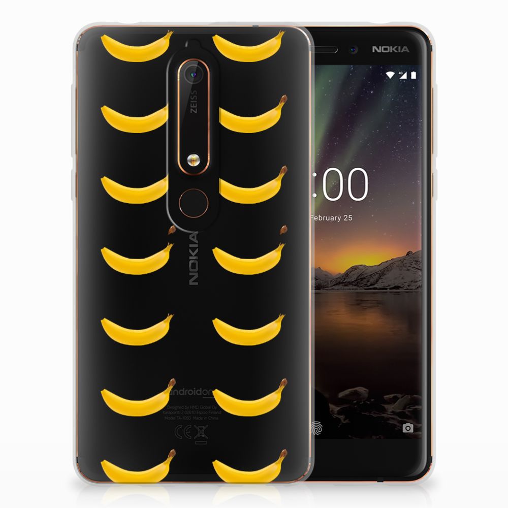 Nokia 6 (2018) Siliconen Case Banana