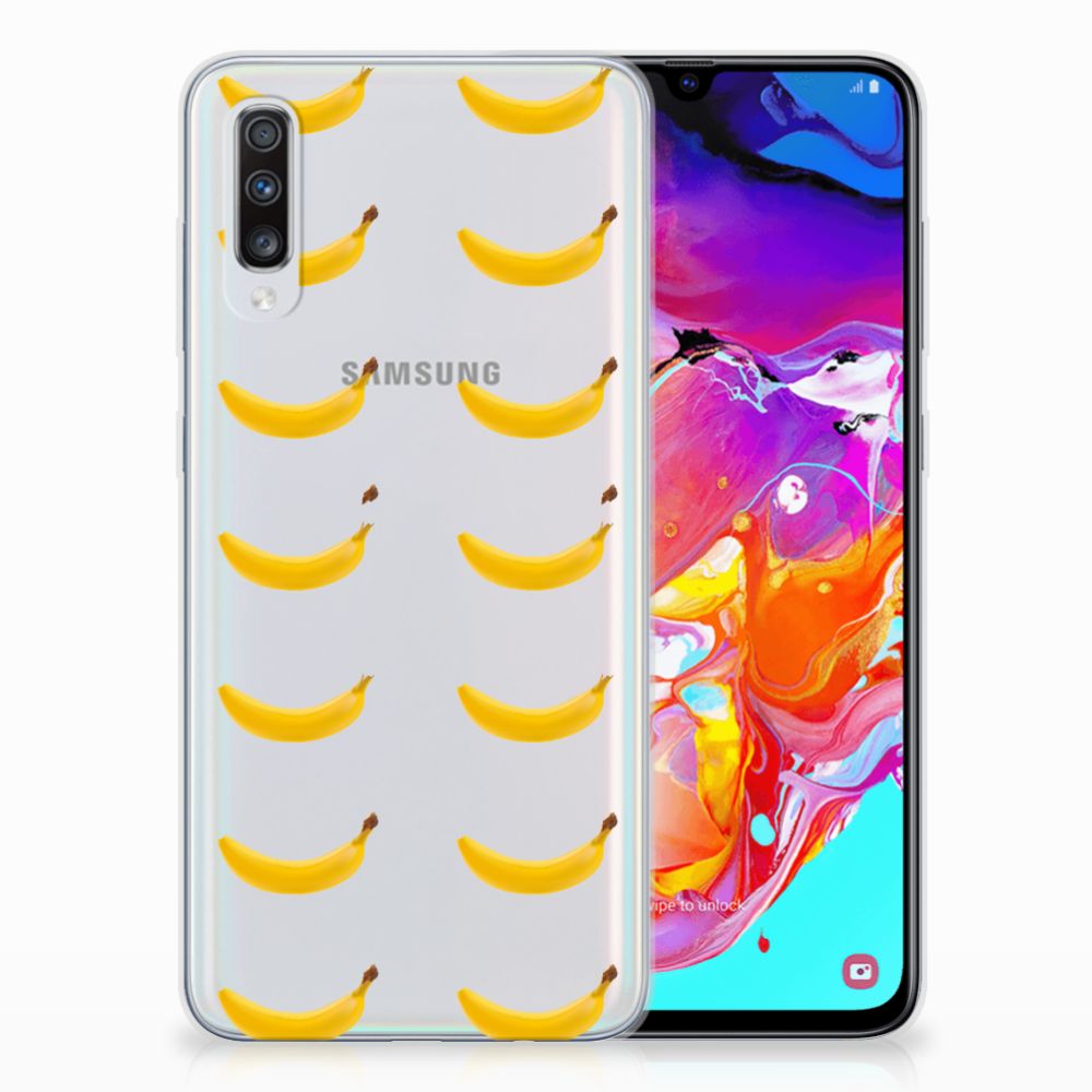 Samsung Galaxy A70 Siliconen Case Banana