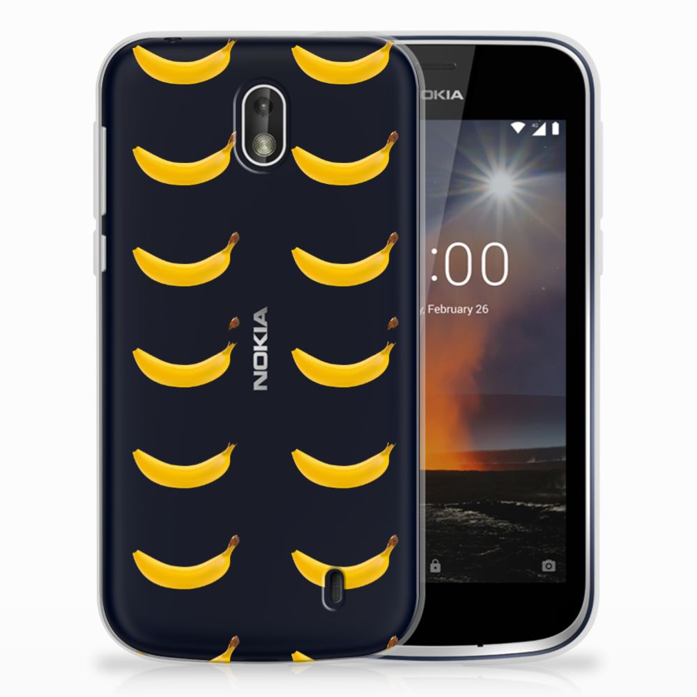 Nokia 1 Siliconen Case Banana