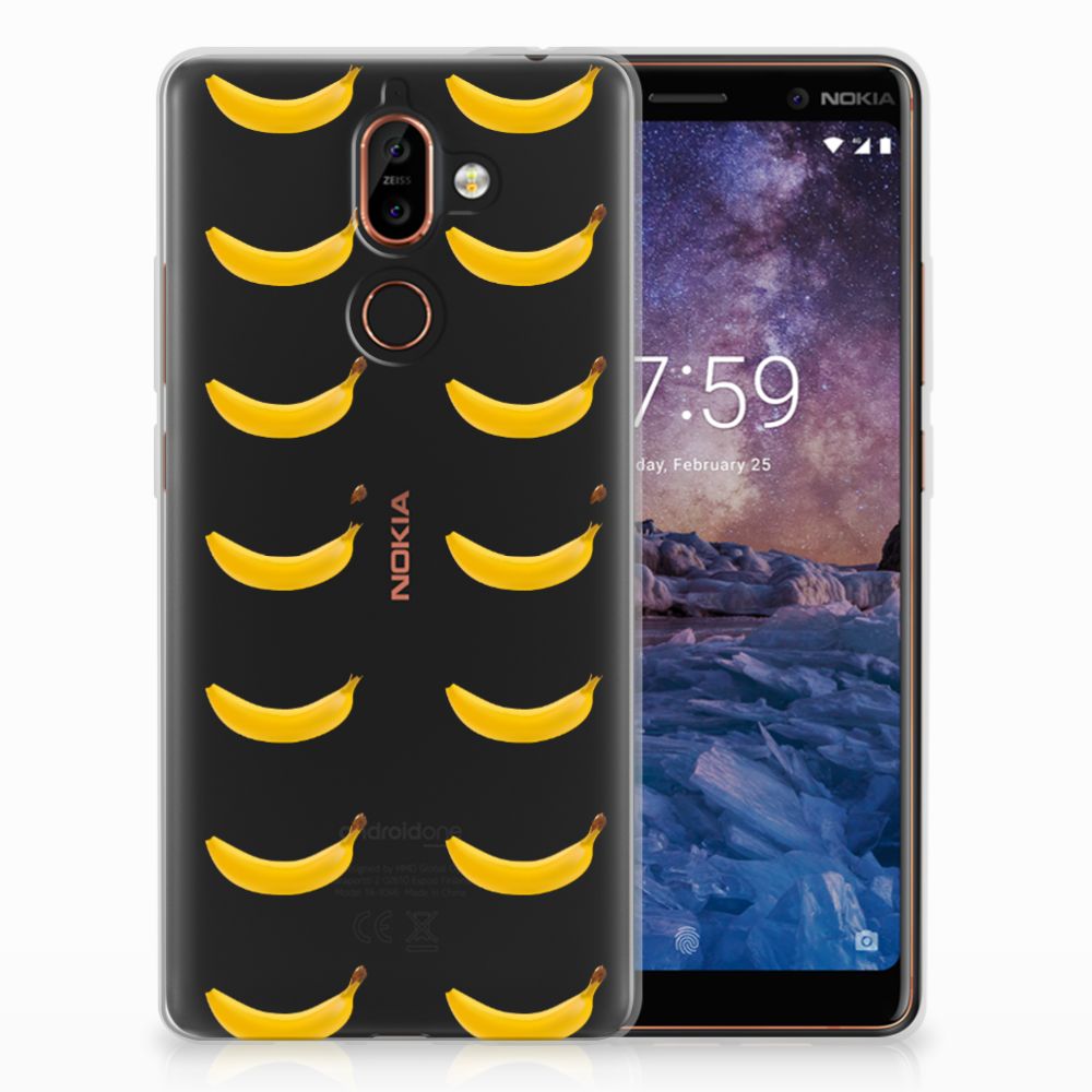 Nokia 7 Plus Siliconen Case Banana
