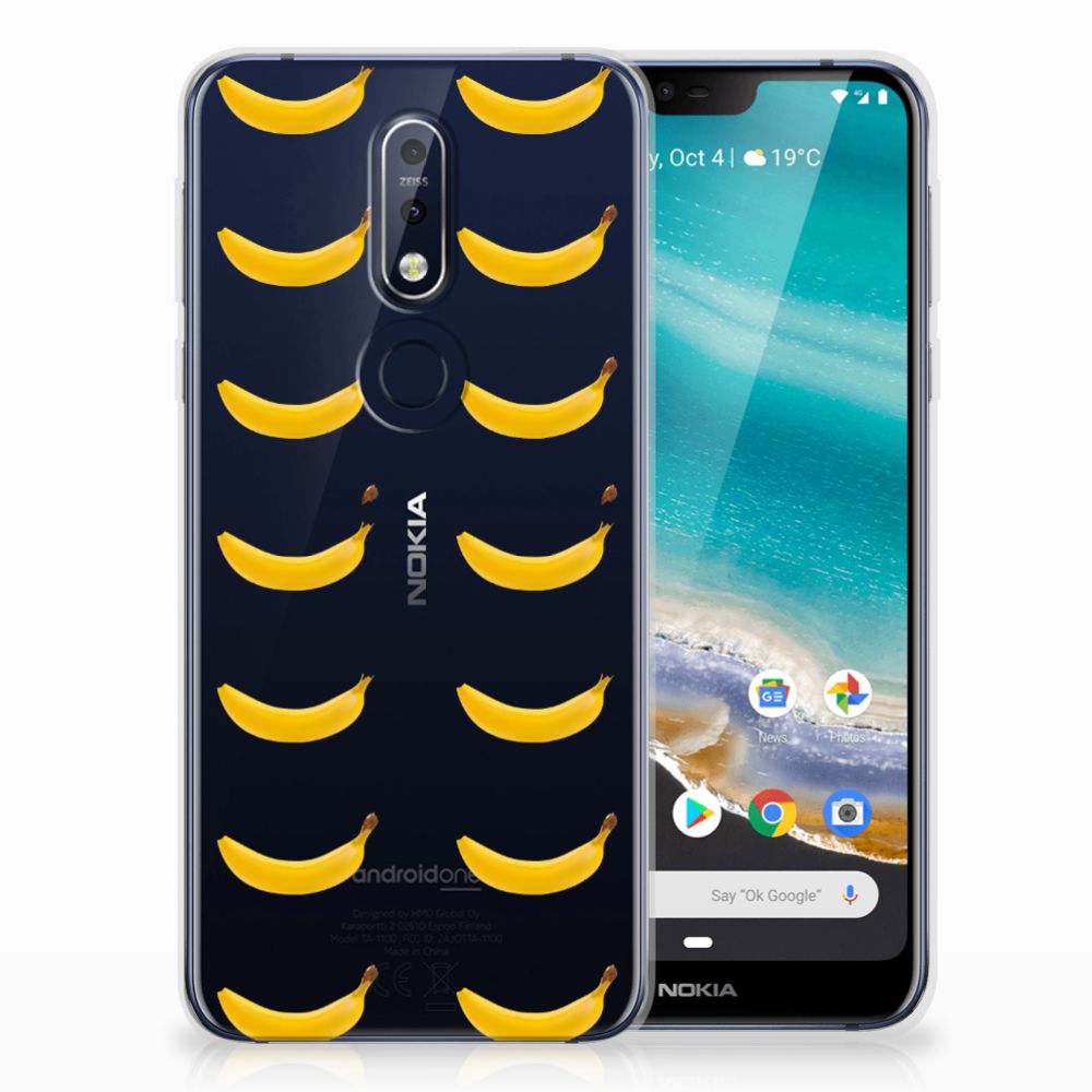 Nokia 7.1 Siliconen Case Banana