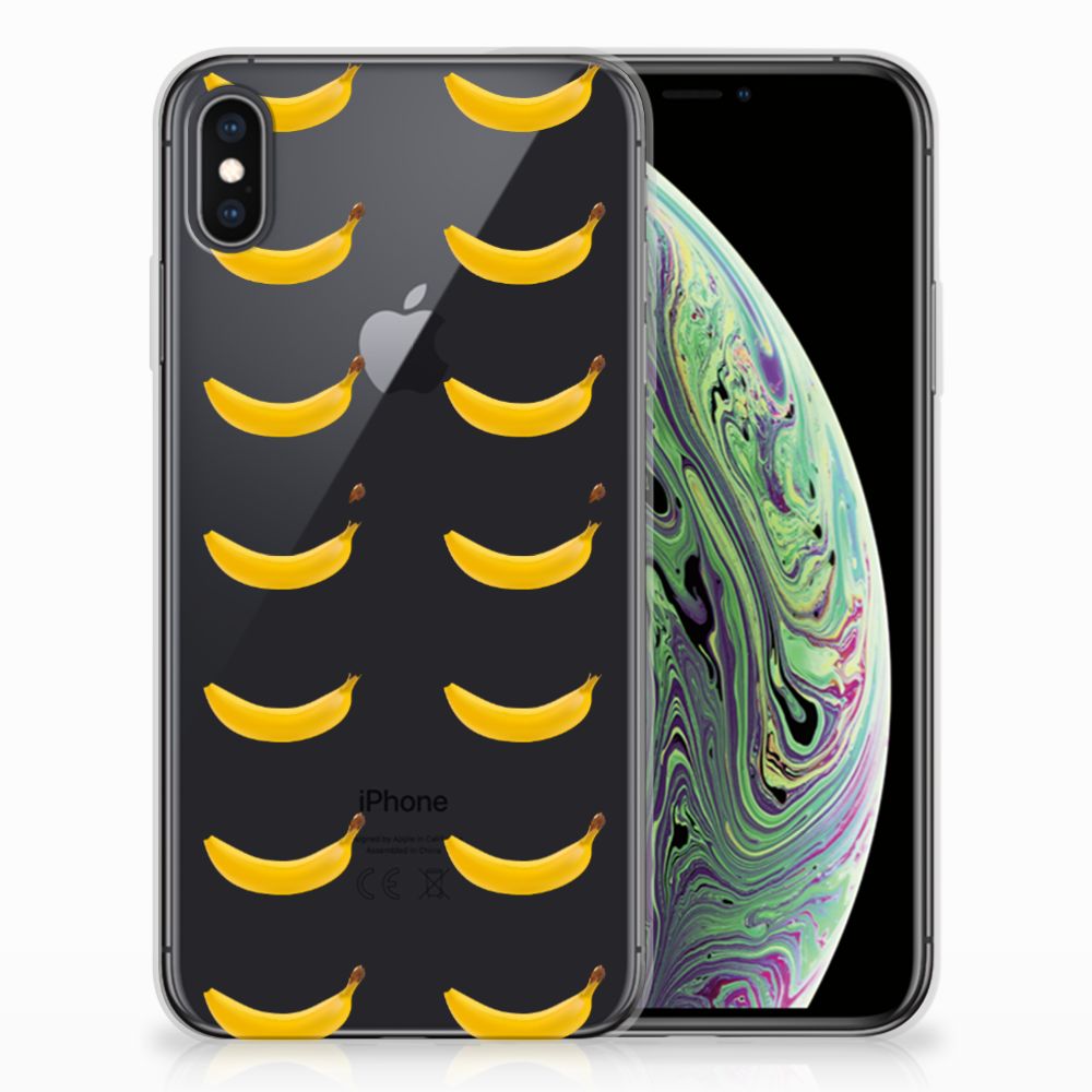 Apple iPhone Xs Max Siliconen Case Banana