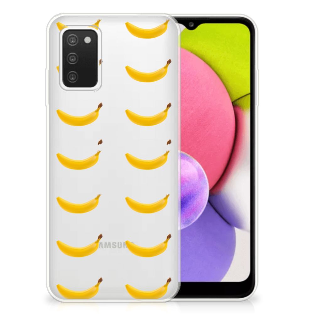 Samsung Galaxy A03S Siliconen Case Banana